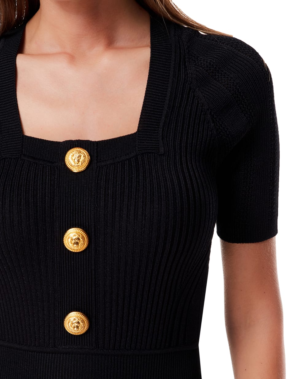 Платье Balmain BF1RK060KE18, черный цвет • Купить в интернет-магазине Kameron