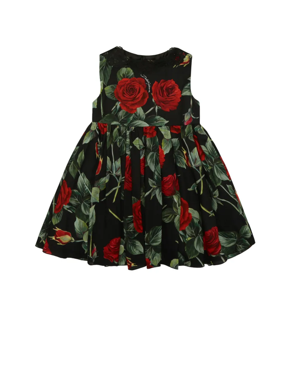 Платье Dolce&Gabbana Kids L52DX4-FS8CR-B, черный цвет • Купить в интернет-магазине Kameron