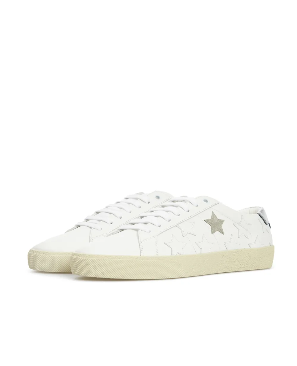 Кожаные сникеры Saint Laurent 592541-00ND0, белый цвет • Купить в интернет-магазине Kameron