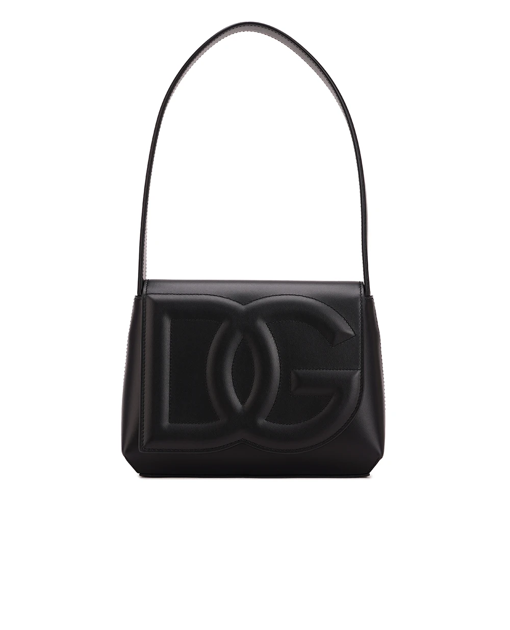 Кожаная сумка DG Logo Dolce&Gabbana BB7516-AW576, черный цвет • Купить в интернет-магазине Kameron