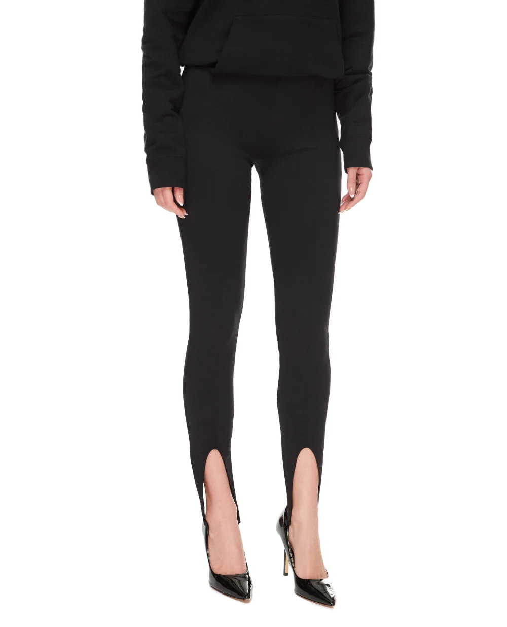 Леггинсы Jersey Saint Laurent 704675-Y36XW, черный цвет • Купить в интернет-магазине Kameron