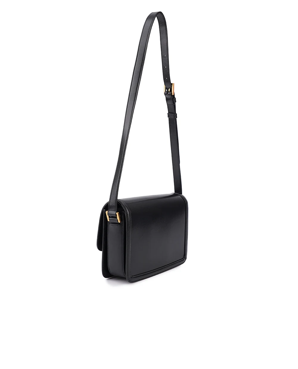 Шкіряна сумка Solferino Medium Saint Laurent 634305-0SX0W, чорний колір • Купити в інтернет-магазині Kameron