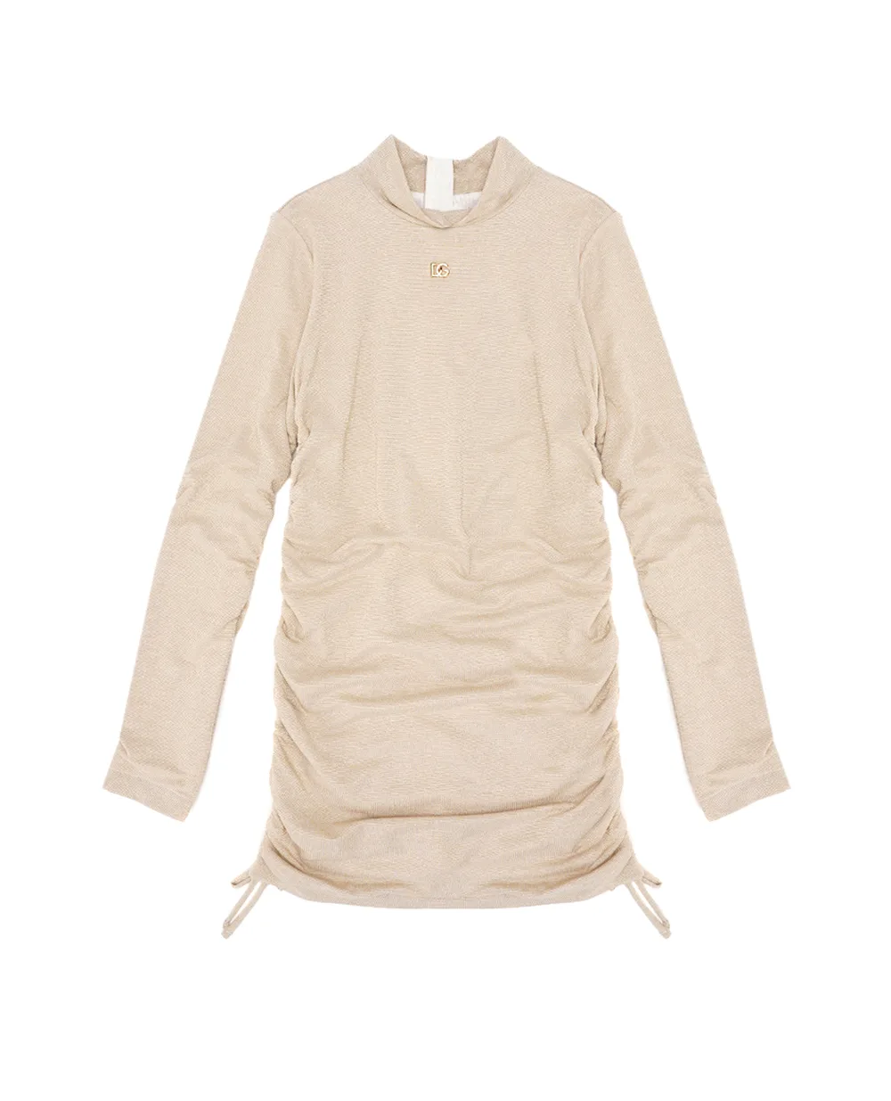 Детское платье Dolce&Gabbana Kids L5JD7M-FUGSF-B, золотой цвет • Купить в интернет-магазине Kameron