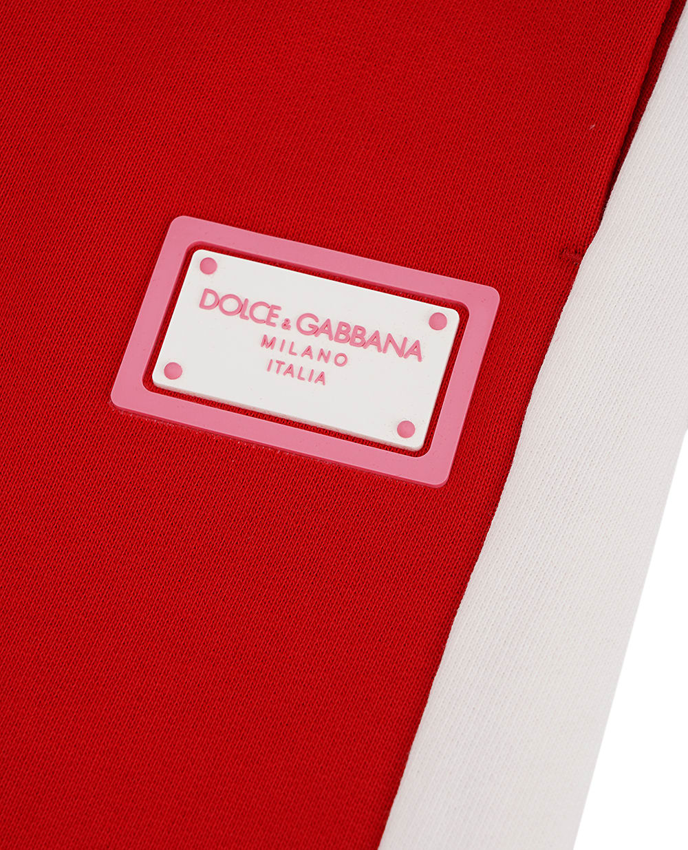 Детские спортивные брюки (костюм) Dolce&Gabbana Kids L5JPE2-G7NNW-S, красный цвет • Купить в интернет-магазине Kameron