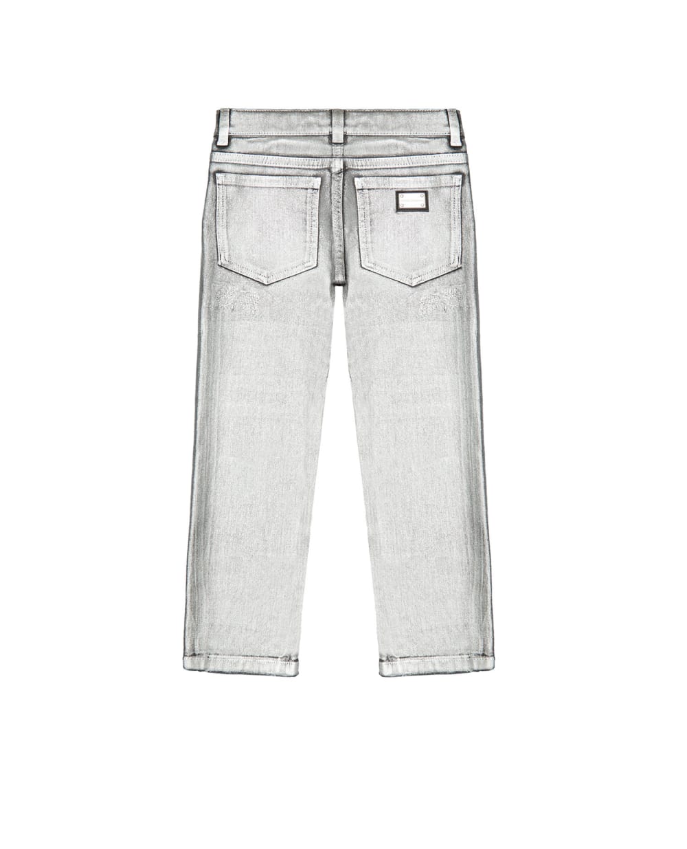 Дитячі джинси Dolce&Gabbana Kids L42F37-LD992-S, срібний колір • Купити в інтернет-магазині Kameron