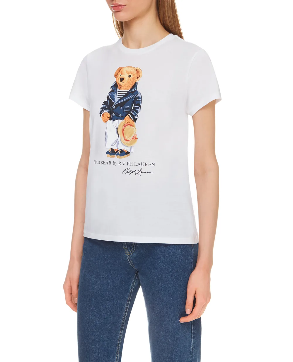 Футболка Polo Ralph Lauren 211827926001, белый цвет • Купить в интернет-магазине Kameron