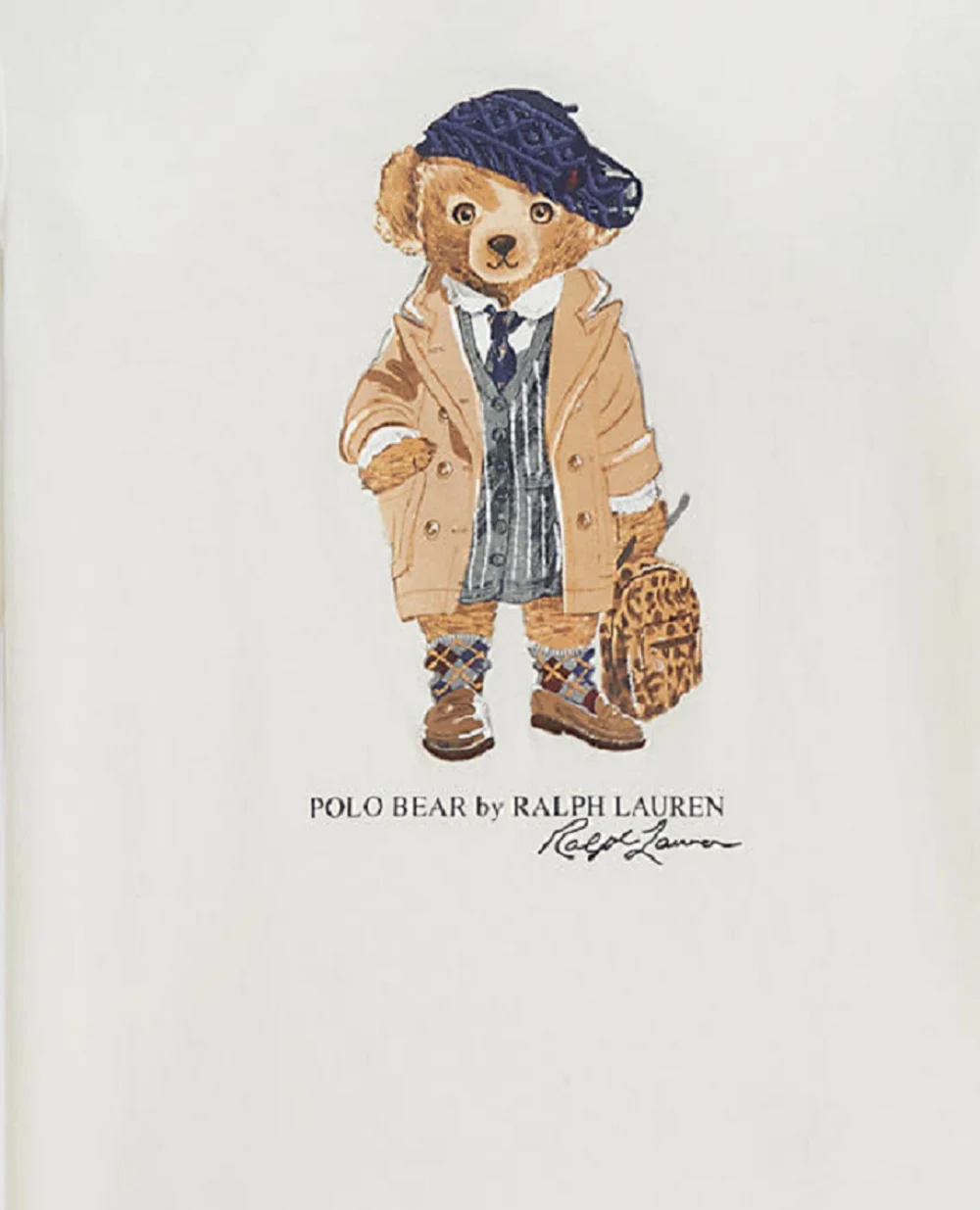 Детский лонгслив Polo Bear Polo Ralph Lauren Kids 312979034001, белый цвет • Купить в интернет-магазине Kameron
