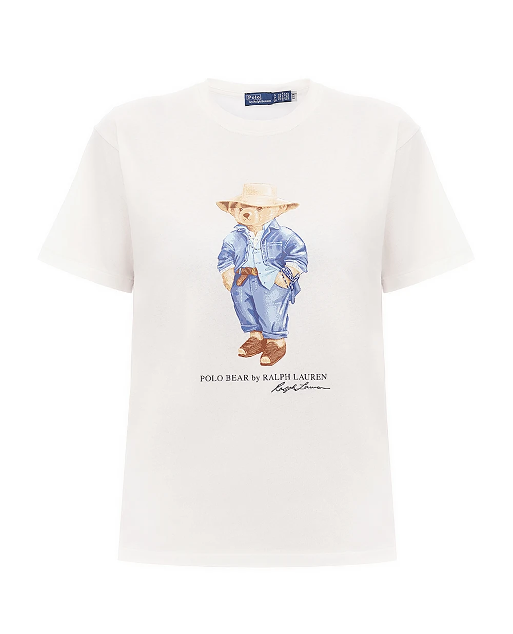 Футболка Polo Bear Polo Ralph Lauren 211959104001, белый цвет • Купить в интернет-магазине Kameron