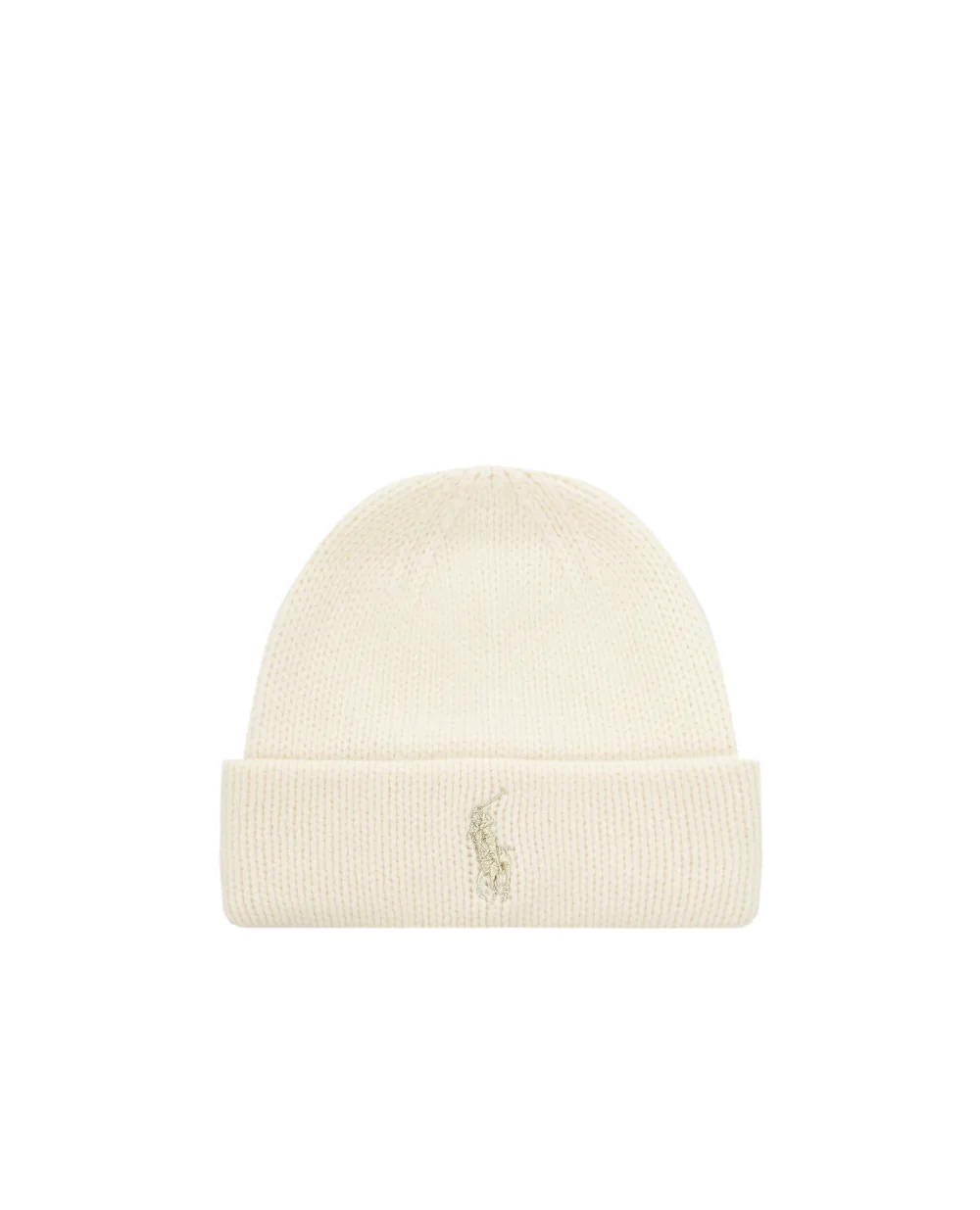 Шерстяная шапка Polo Ralph Lauren 455898801001, бежевый цвет • Купить в интернет-магазине Kameron