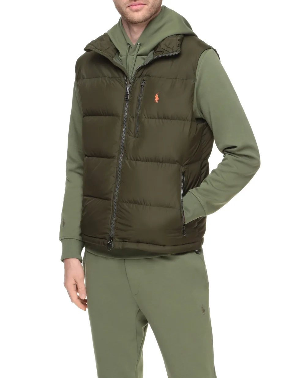 Пуховой жилет Polo Ralph Lauren 710825872006, зеленый цвет • Купить в интернет-магазине Kameron