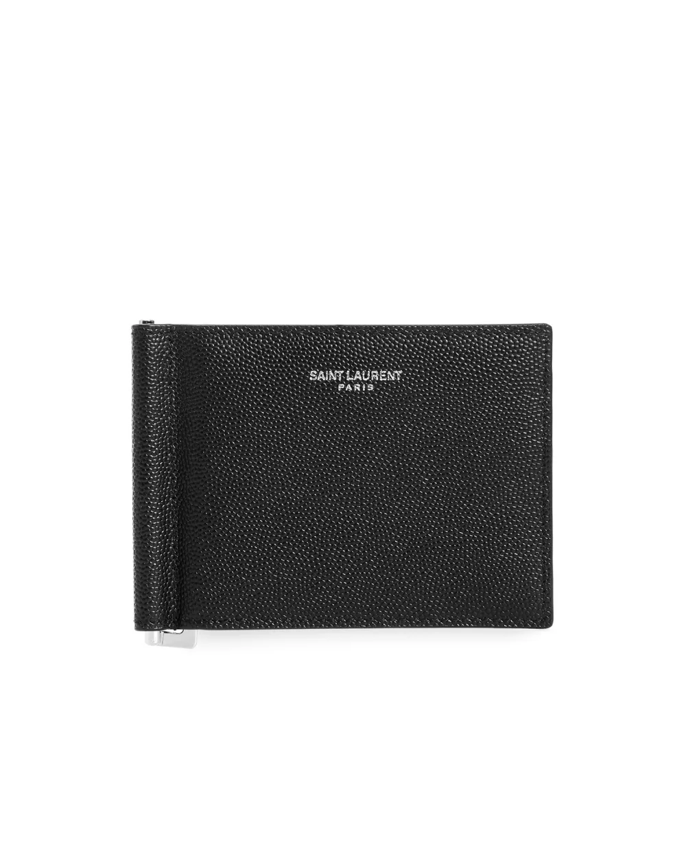 Кожаный держатель для денег Рassport holder Saint Laurent 378005-BTY0N-, черный цвет • Купить в интернет-магазине Kameron
