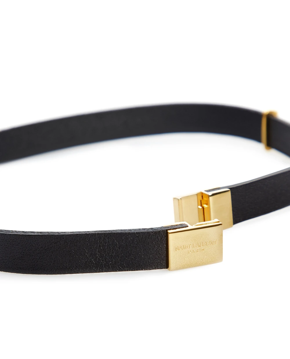 Кожаный браслет Opyum Saint Laurent 646558-0IH0J-, черный цвет • Купить в интернет-магазине Kameron