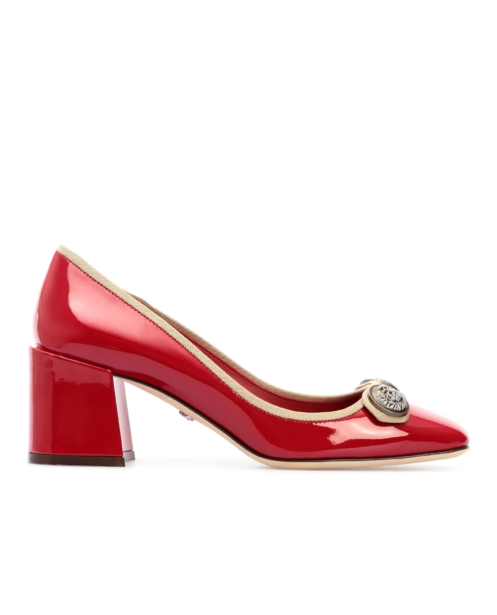 Кожаные туфли Dolce&Gabbana CD1454-AJ861, красный цвет • Купить в интернет-магазине Kameron
