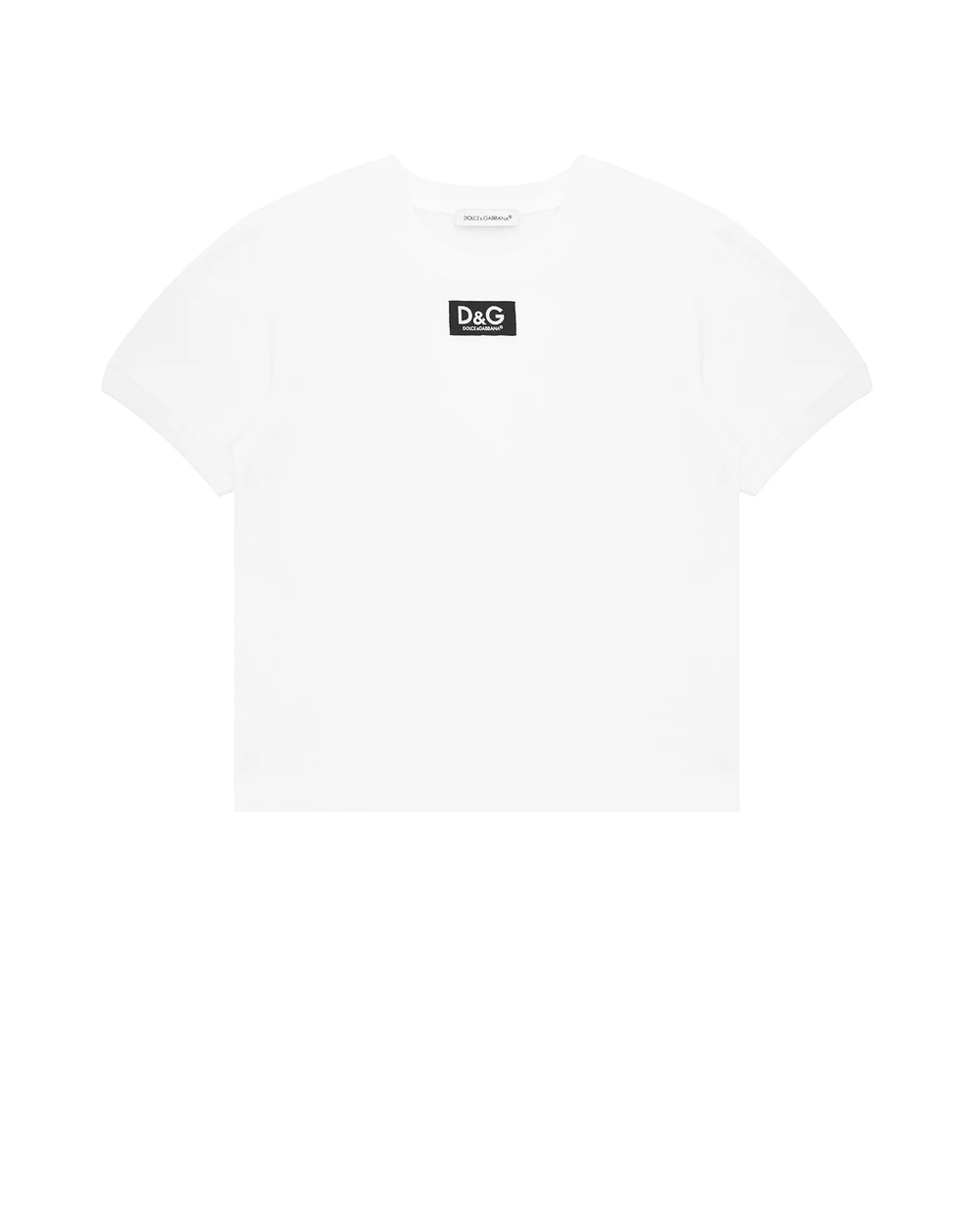 Футболка Dolce&Gabbana Kids L5JTBE-G7BFL-B, белый цвет • Купить в интернет-магазине Kameron