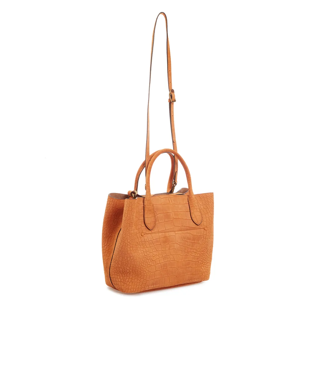 Кожаная сумка Polo Ralph Lauren 428854567002, рыжий цвет • Купить в интернет-магазине Kameron