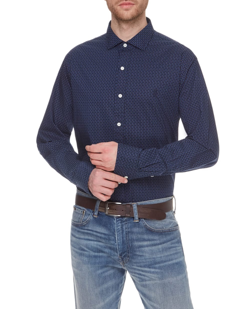 Рубашка Polo Ralph Lauren 710723592001, синий цвет • Купить в интернет-магазине Kameron