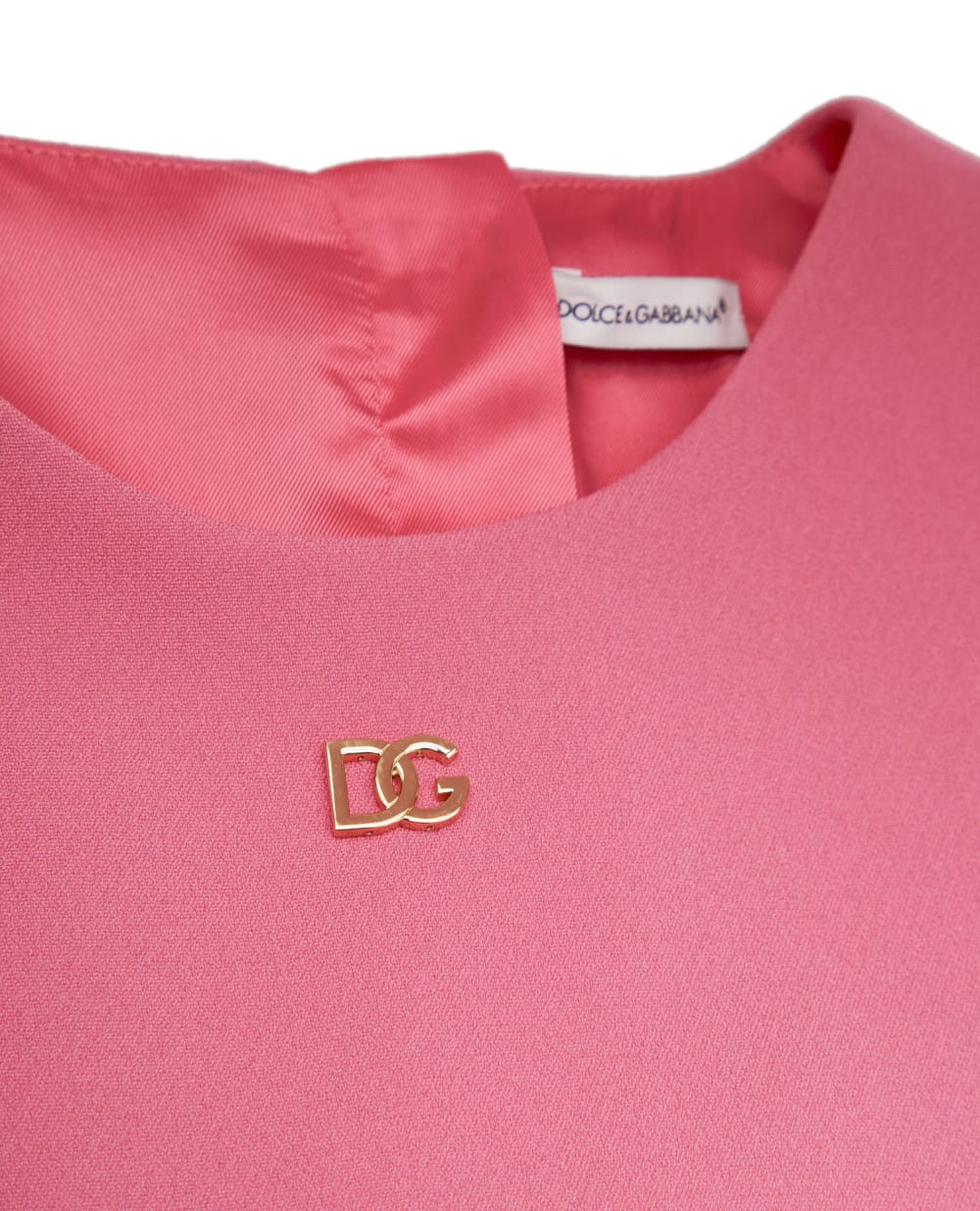 Детское платье Dolce&Gabbana Kids L52DS3-FURDV-S, розовый цвет • Купить в интернет-магазине Kameron