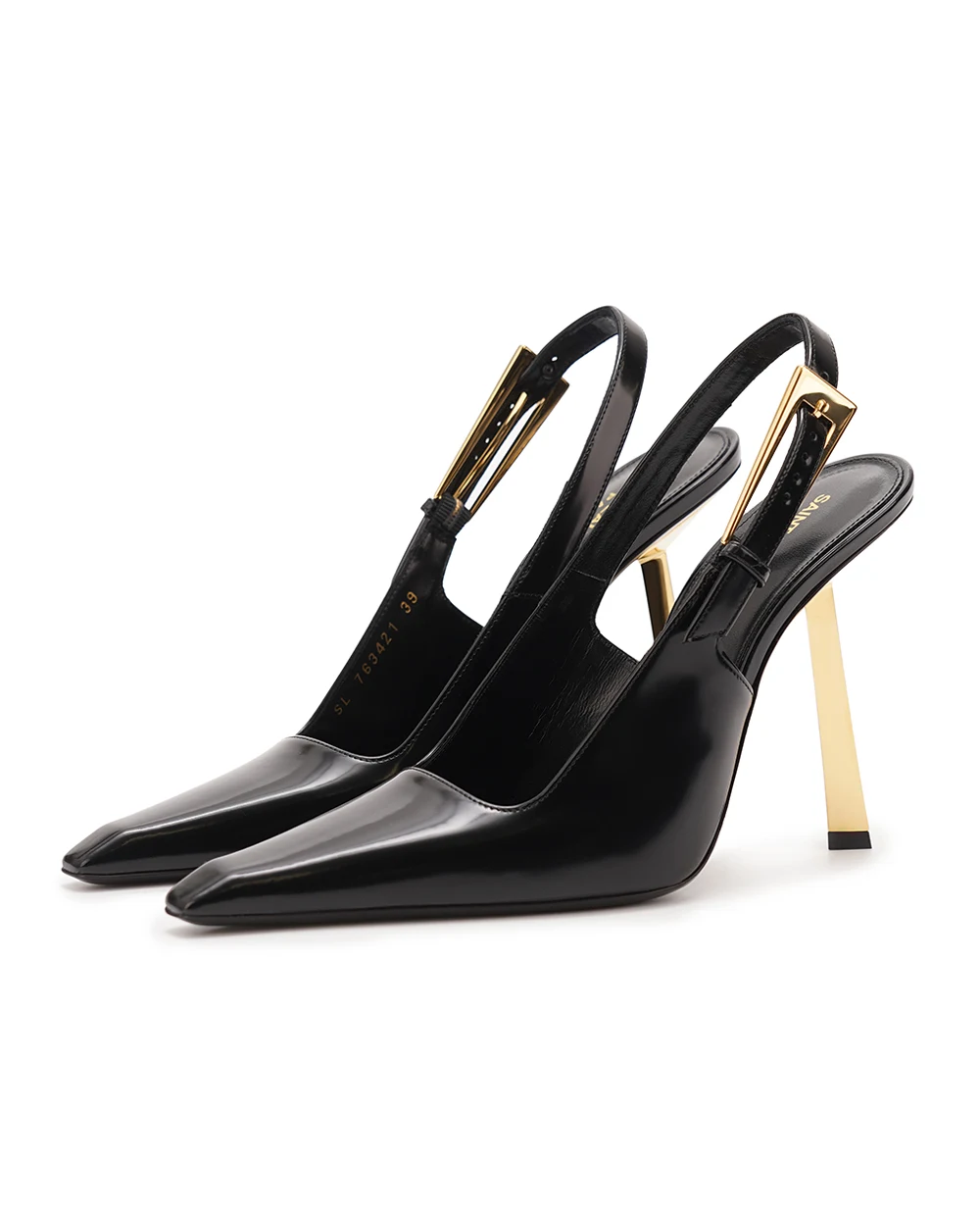 Туфли Saint Laurent 763421-AACGX, черный цвет • Купить в интернет-магазине Kameron