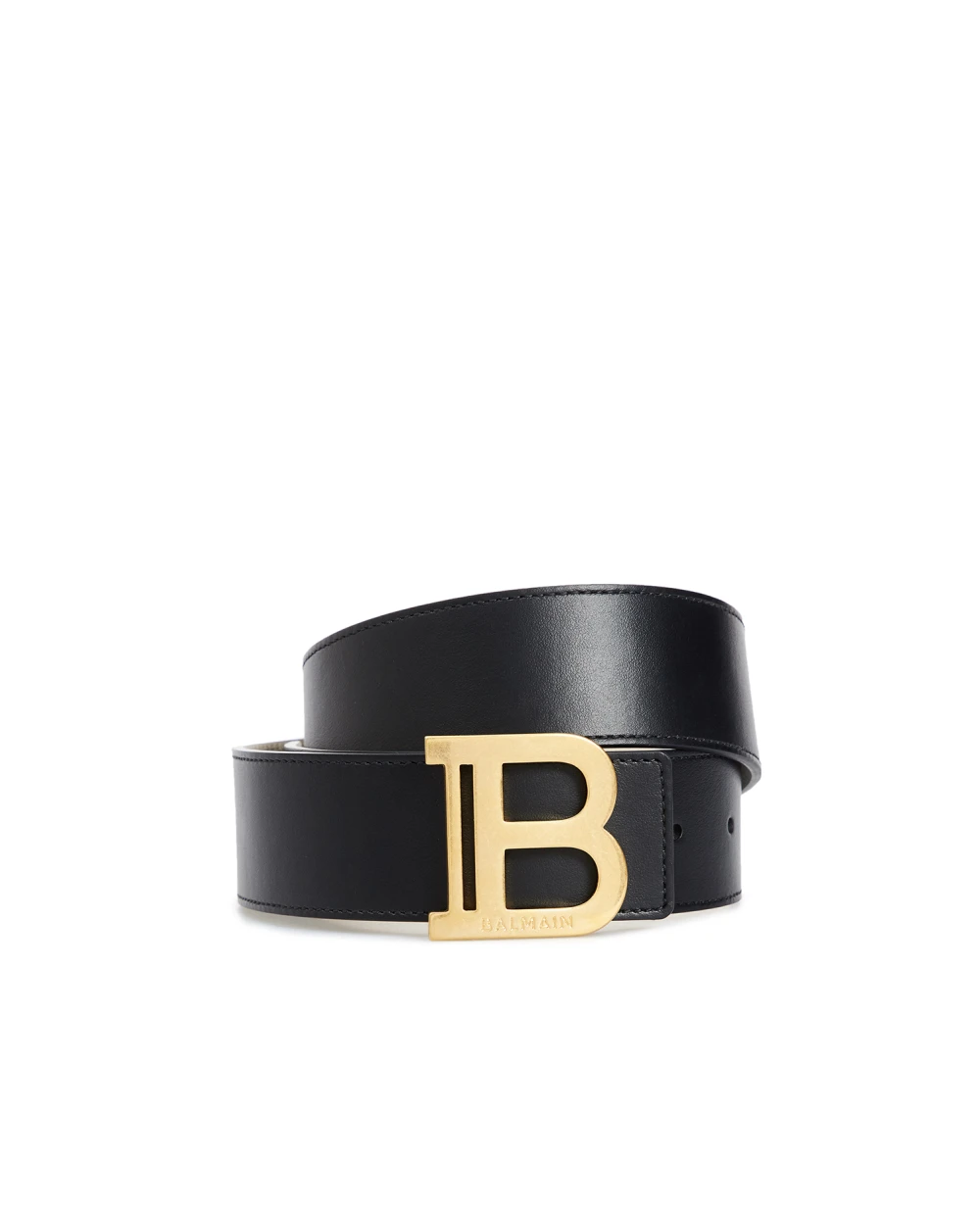 Кожаный ремень Balmain YN1WJ002LVTL, черный цвет • Купить в интернет-магазине Kameron