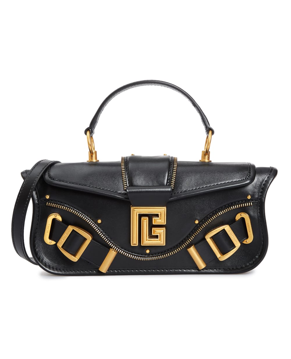 Кожаная сумка Blaze Pouch Balmain BN1AE795LSLX, черный цвет • Купить в интернет-магазине Kameron
