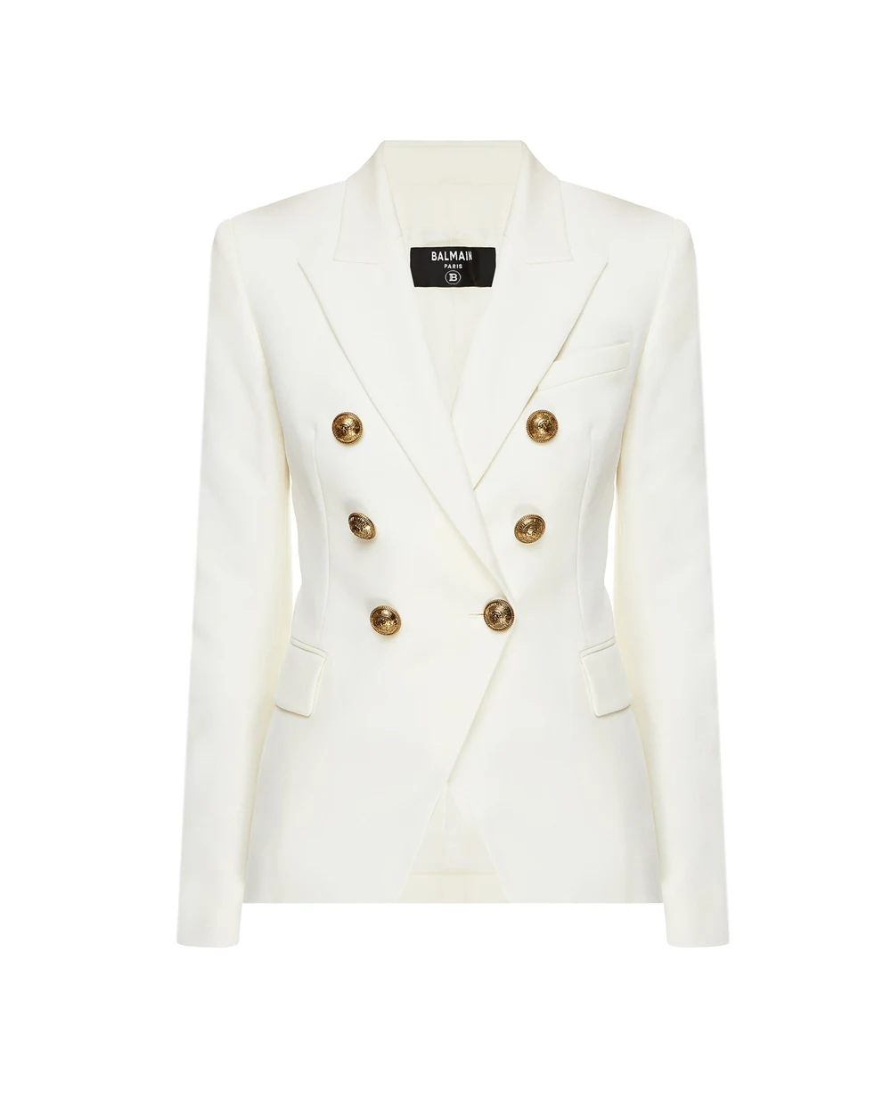 Шерстяной жакет Balmain UF17110167L-S, белый цвет • Купить в интернет-магазине Kameron
