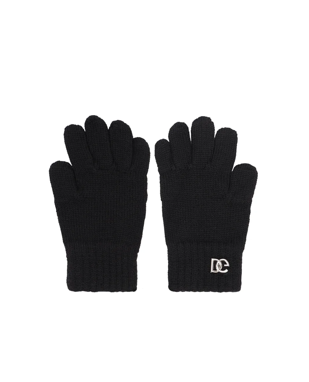 Дитячі рукавички Dolce&Gabbana Kids LBKAB5-JBVX3, чорний колір • Купити в інтернет-магазині Kameron