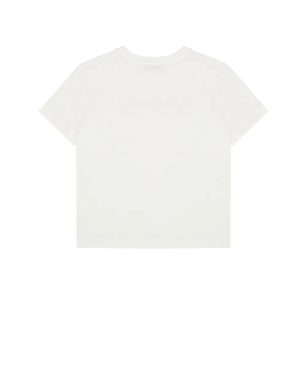 Детская футболка с вышивкой Dolce&Gabbana Kids L5JTNK-G7PYF-S, белый цвет • Купить в интернет-магазине Kameron