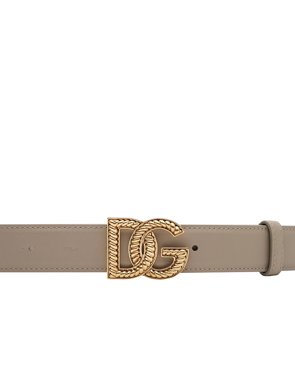 Ремень Рlonge из кожи Dolce&Gabbana BE1663-A9S25, бежевый цвет • Купить в интернет-магазине Kameron