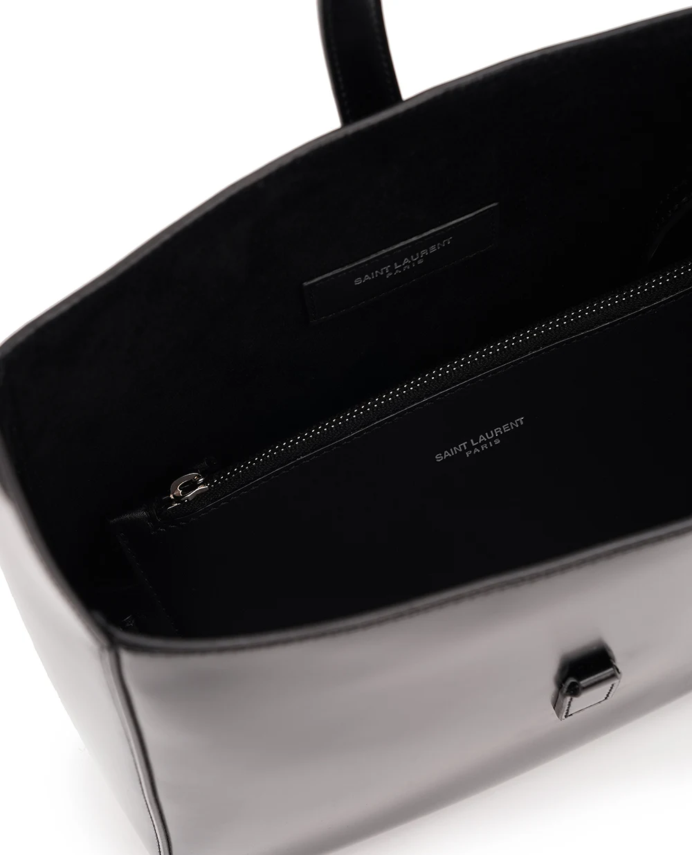 Кожаная сумка Le 5 À 7 Small Saint Laurent 727709-FACCM, черный цвет • Купить в интернет-магазине Kameron