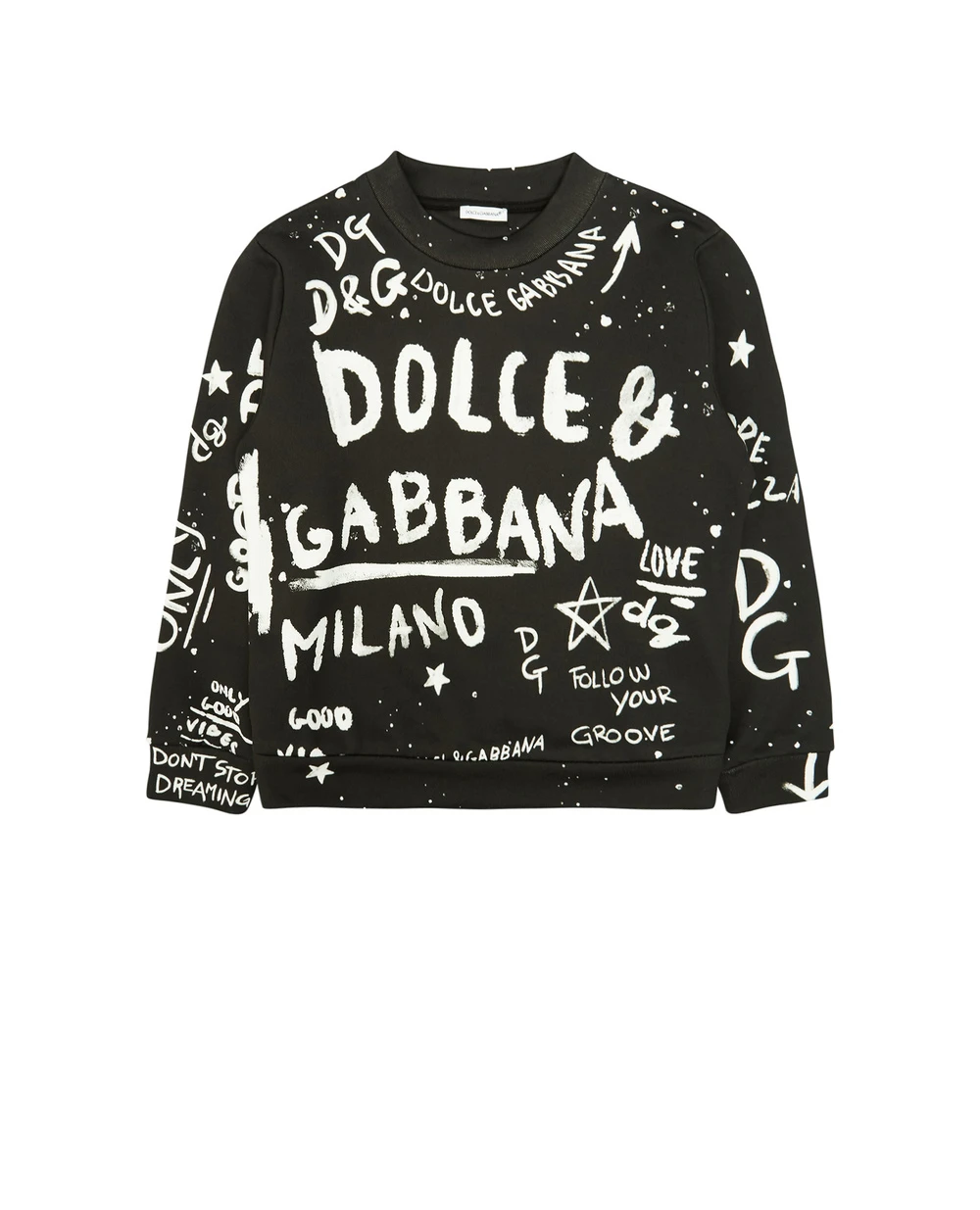 Свитшот Dolce&Gabbana Kids L4JW0K-G7BJQ-B, черный цвет • Купить в интернет-магазине Kameron
