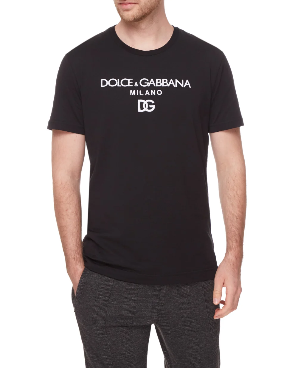 Футболка Dolce&Gabbana G8NC5Z-G7B9X, черный цвет • Купить в интернет-магазине Kameron