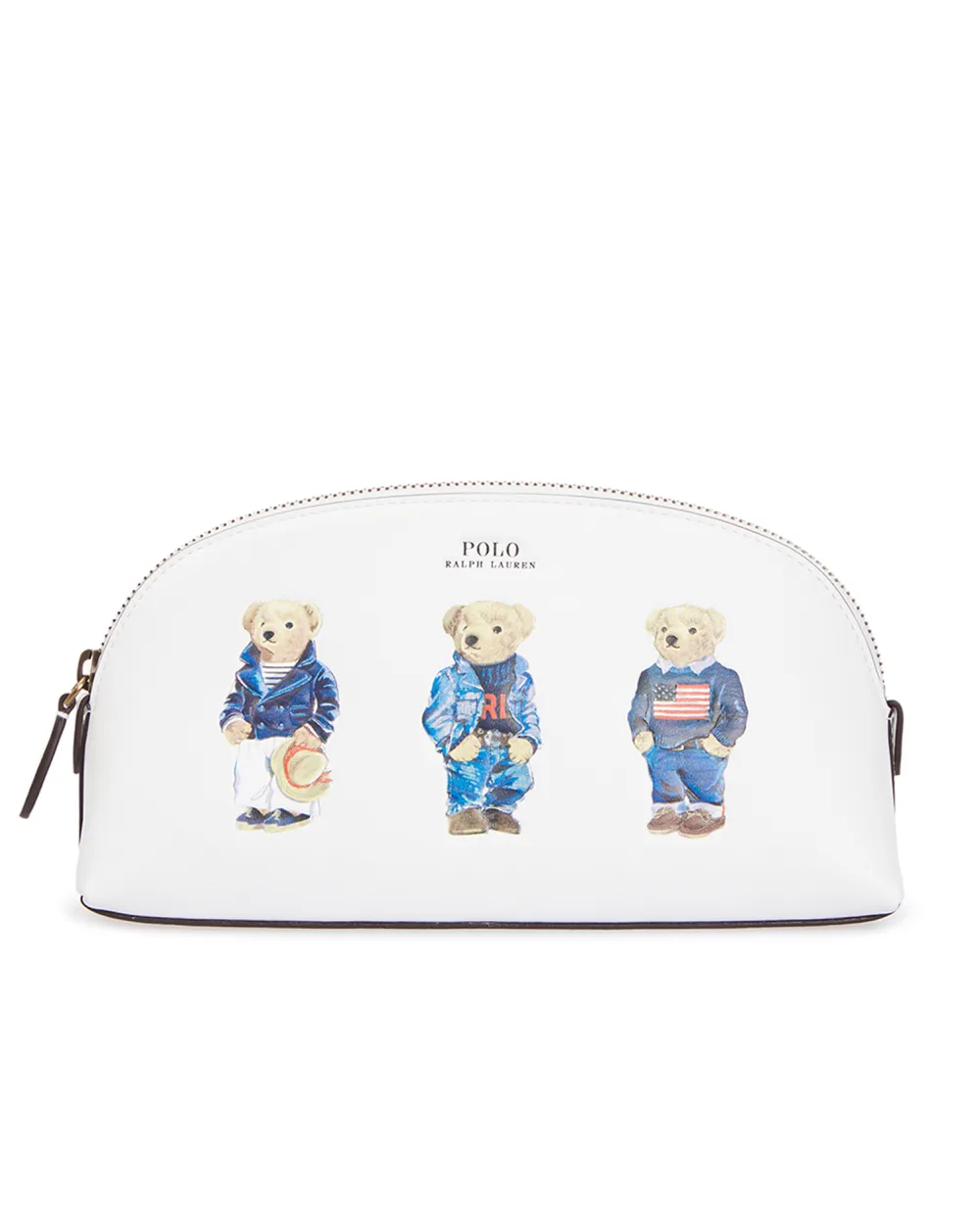 Кожаная косметичка Polo Ralph Lauren 427828895001, белый цвет • Купить в интернет-магазине Kameron