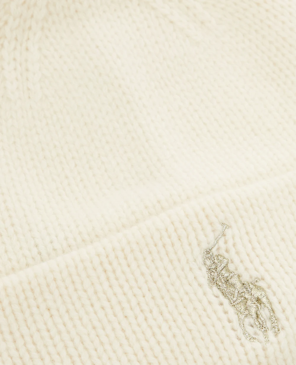 Шерстяная шапка Polo Ralph Lauren 455898801001, бежевый цвет • Купить в интернет-магазине Kameron