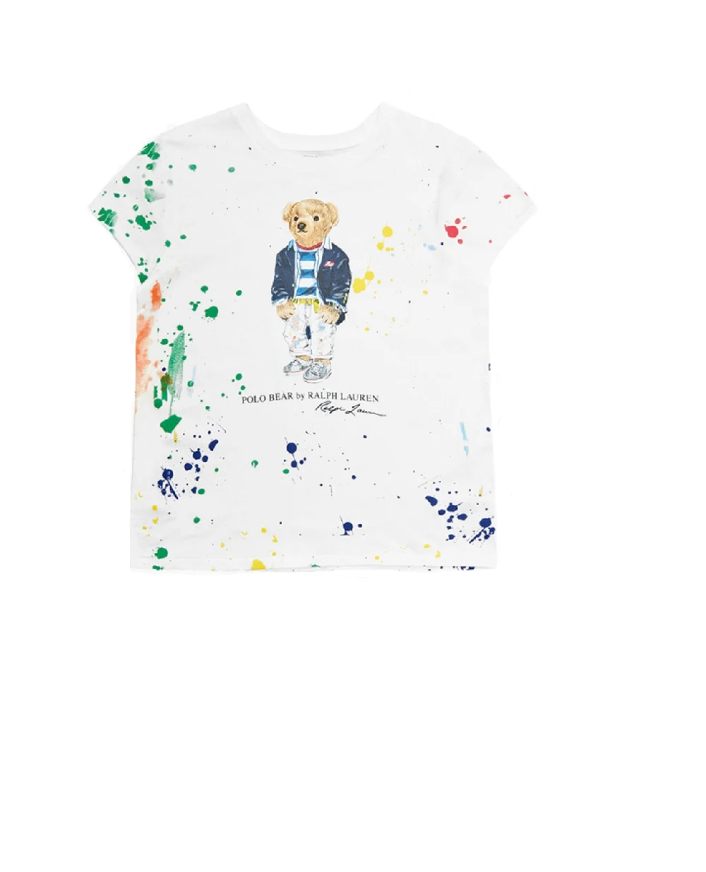 Детская футболка Polo Bear Polo Ralph Lauren Kids 312868484001, белый цвет • Купить в интернет-магазине Kameron