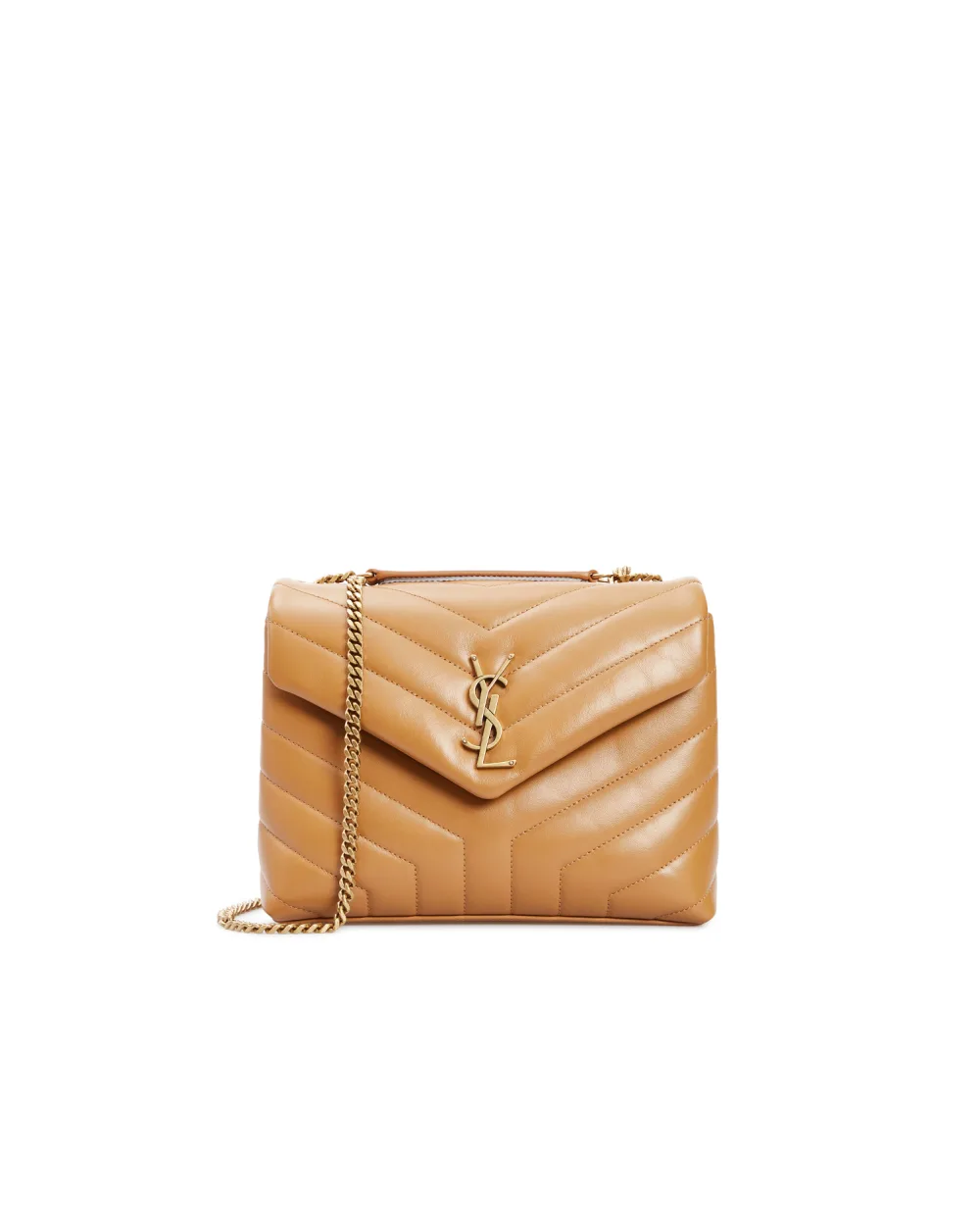 Кожаная сумка Loulou Small Saint Laurent 494699-DV727-, рыжий цвет • Купить в интернет-магазине Kameron