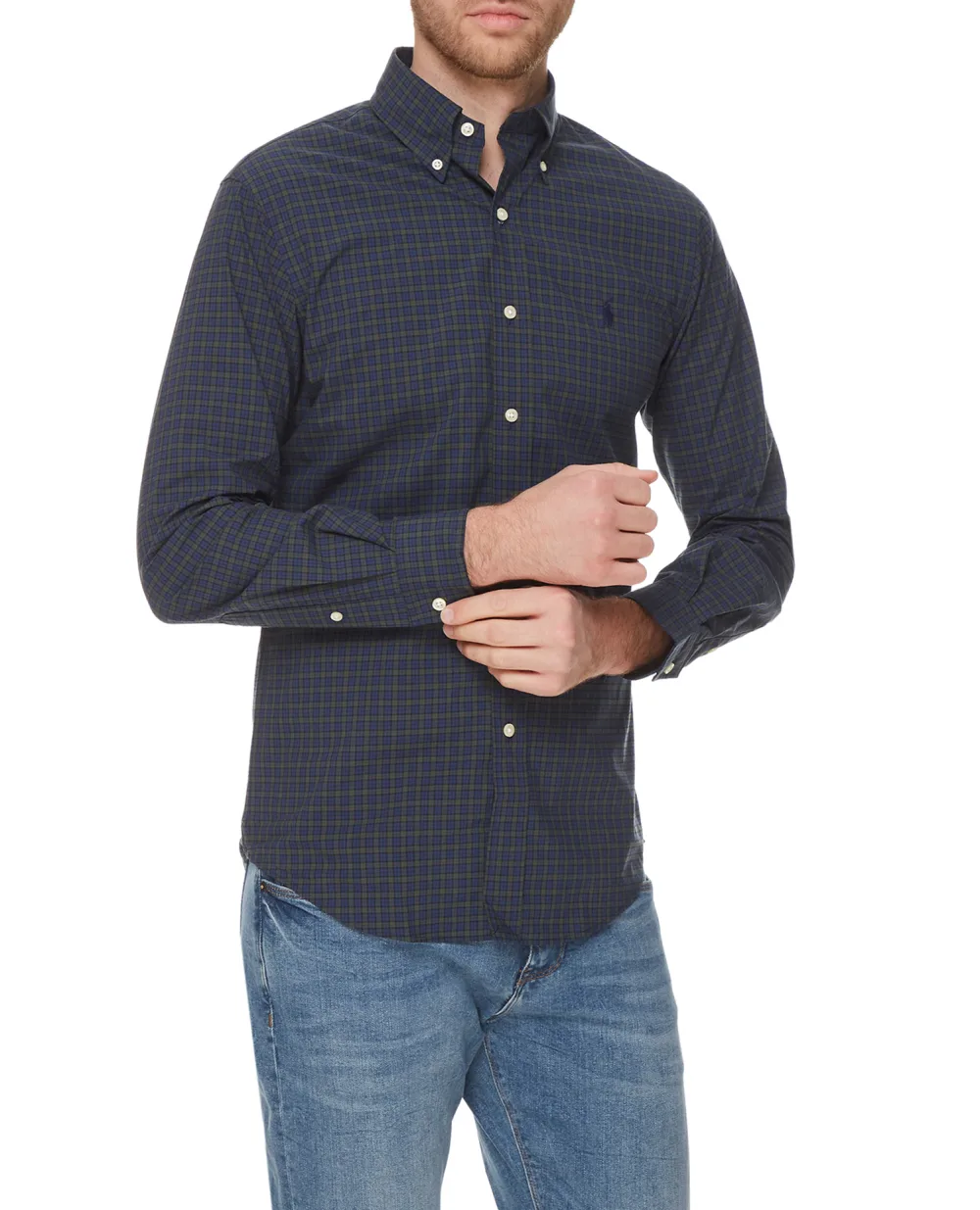 Рубашка Polo Ralph Lauren 710767399003, синий цвет • Купить в интернет-магазине Kameron
