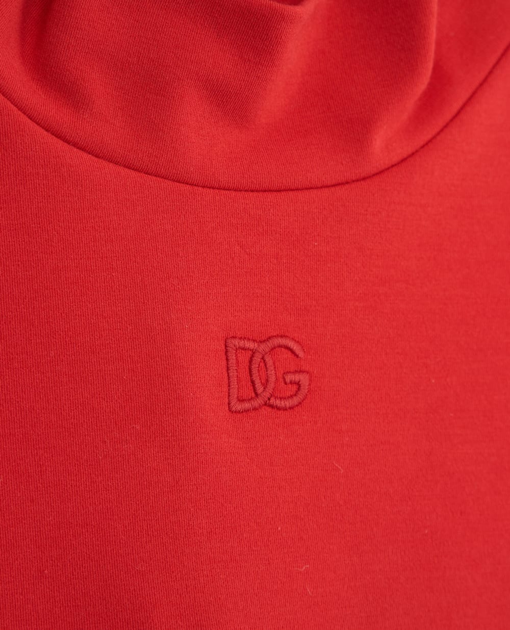 Детский гольф Dolce&Gabbana Kids L5JTLE-G7JJ4-S, красный цвет • Купить в интернет-магазине Kameron