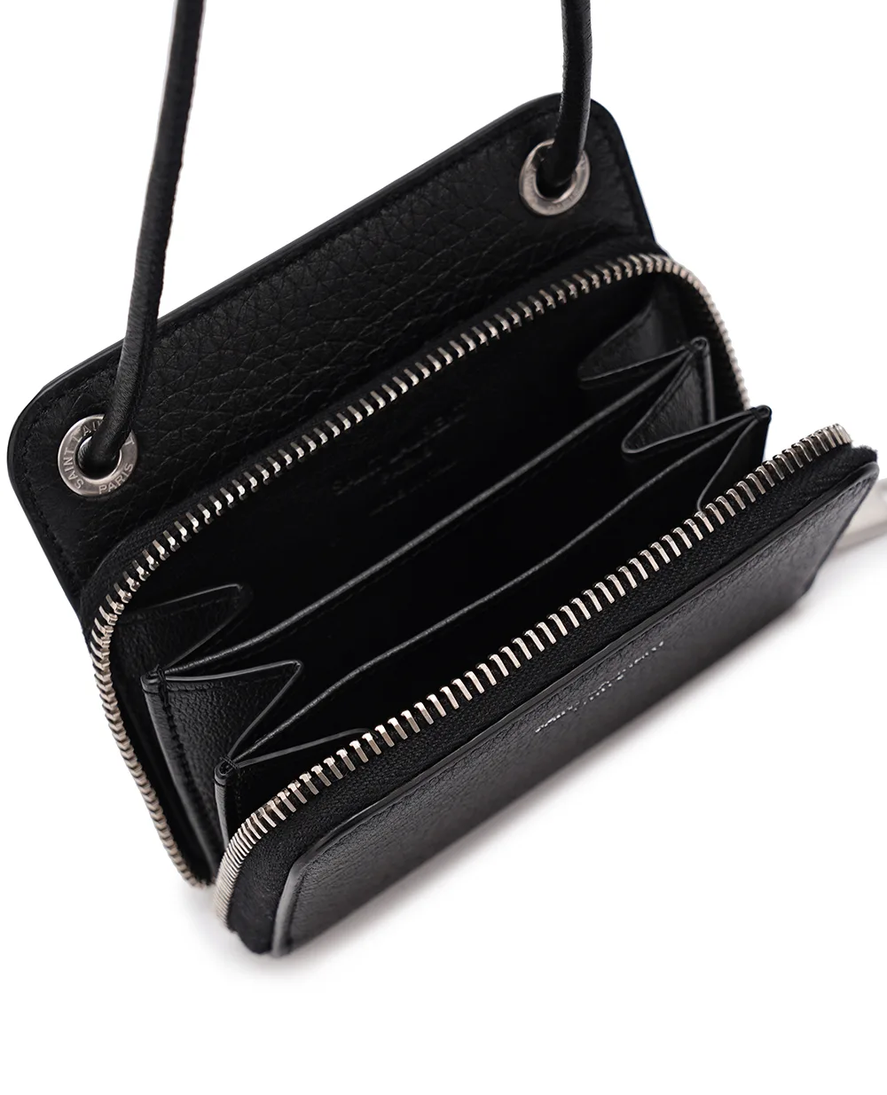 Кожаная сумка Saint Laurent 778008-AADAS, черный цвет • Купить в интернет-магазине Kameron