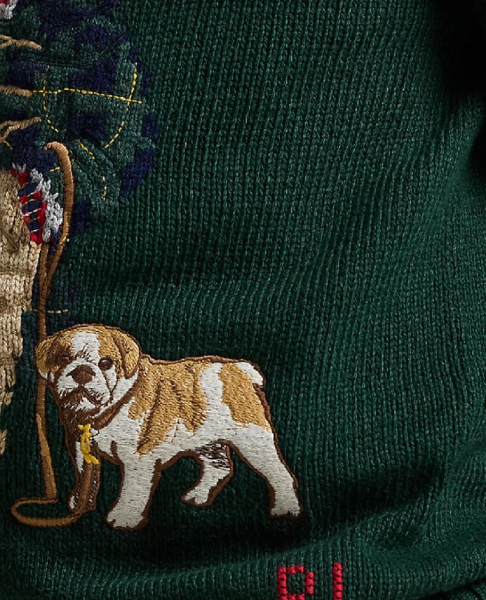 Детский свитер Polo Bear Polo Ralph Lauren Kids 323978393001, зеленый цвет • Купить в интернет-магазине Kameron