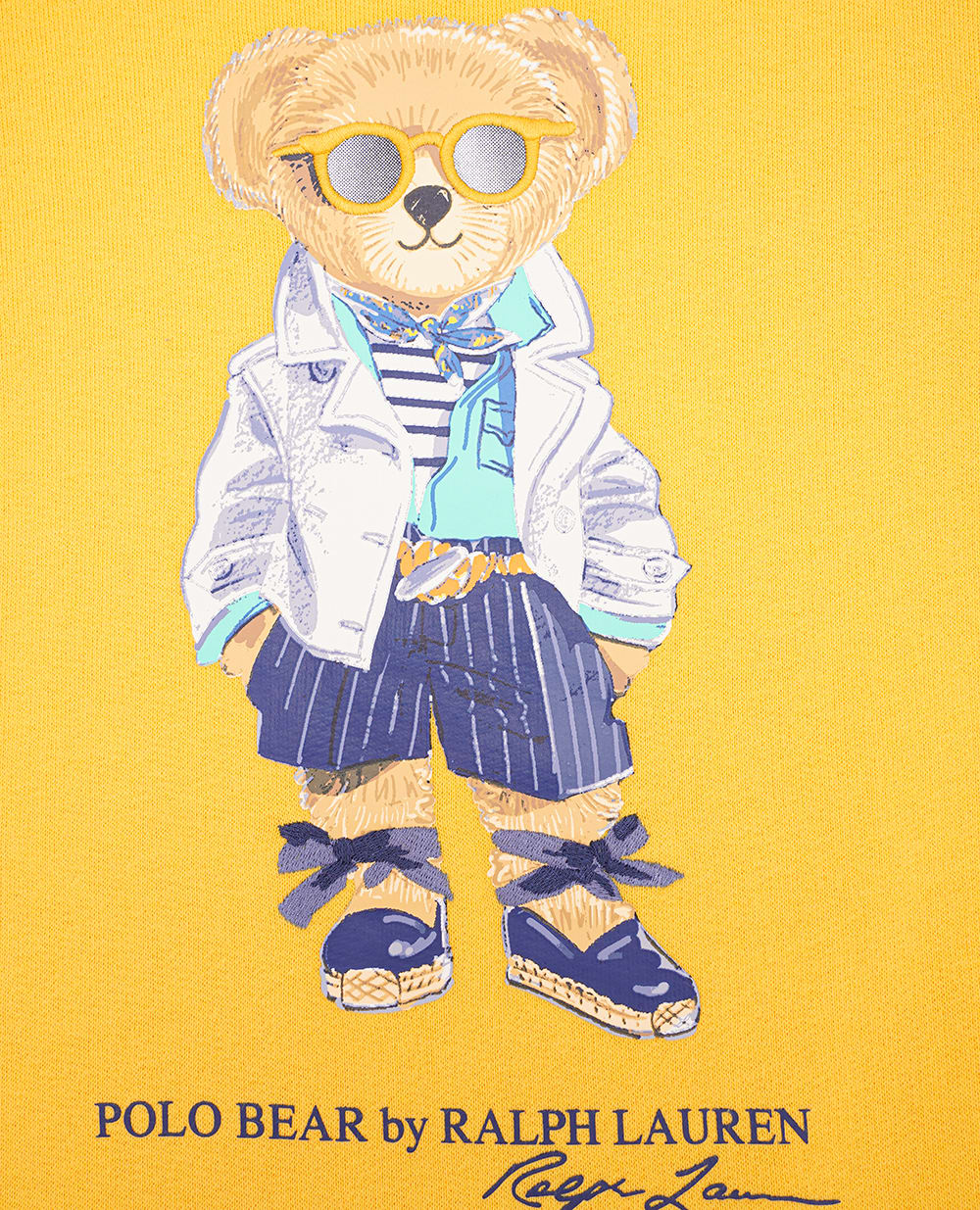 Детский свитшот Polo Bear Polo Ralph Lauren Kids 312926017001, желтый цвет • Купить в интернет-магазине Kameron