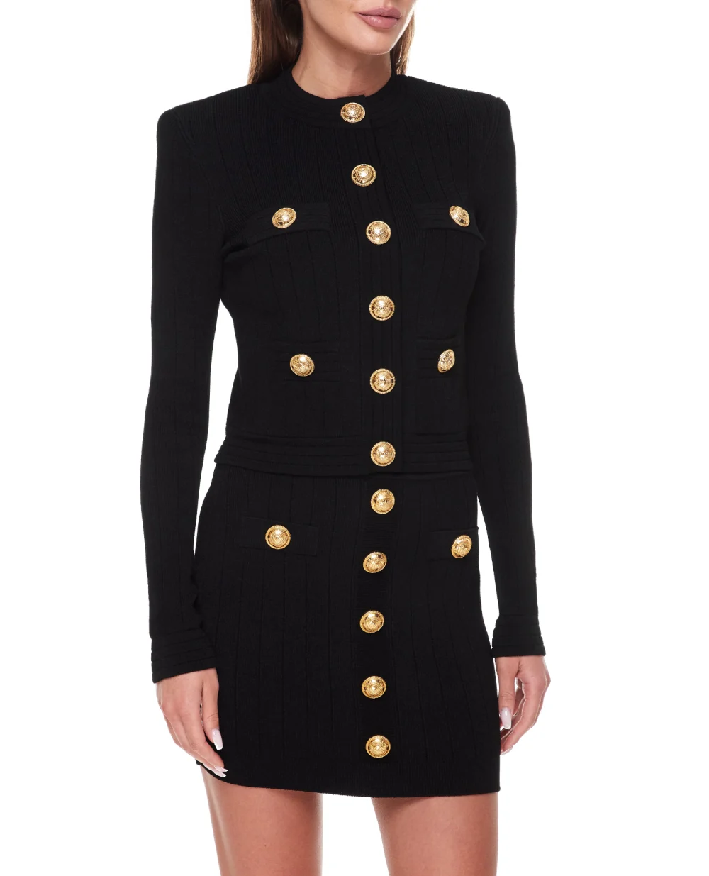 Кардиган Balmain BF1KL014KB07, черный цвет • Купить в интернет-магазине Kameron