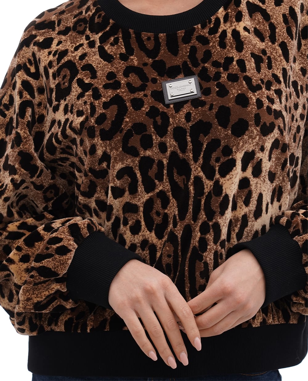 Свитшот Dolce&Gabbana F9R28T-FJ7D5, коричневый цвет • Купить в интернет-магазине Kameron