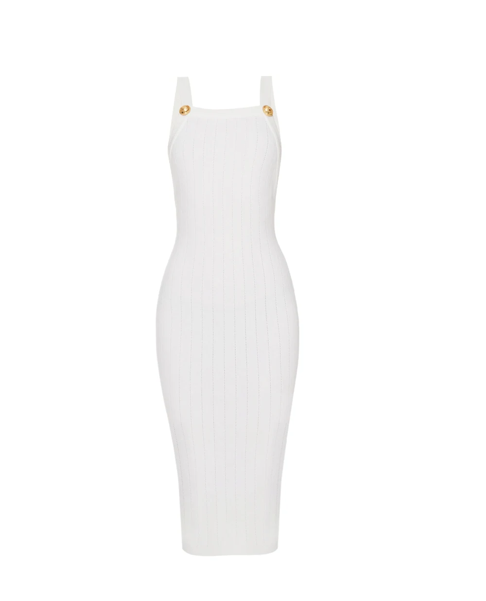 Платье Balmain XF1RI030KB07, белый цвет • Купить в интернет-магазине Kameron