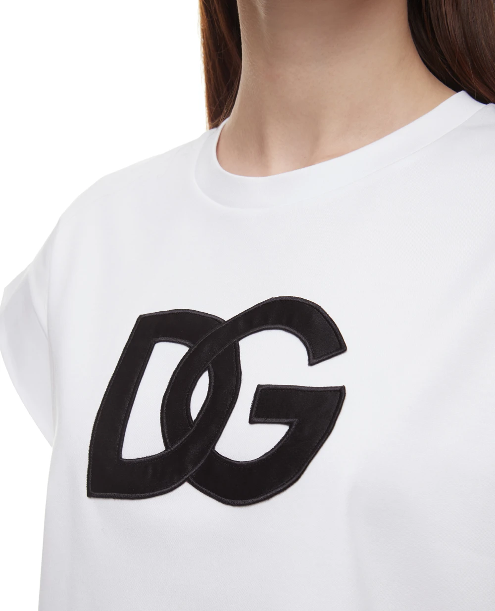 Топ Dolce&Gabbana F8Q31Z-HU7H8, белый цвет • Купить в интернет-магазине Kameron