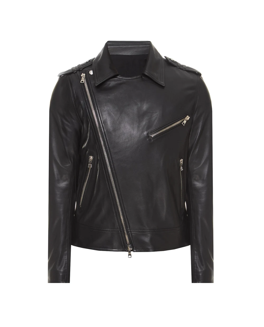 Кожаная косуха Balmain VH0TD055L110, черный цвет • Купить в интернет-магазине Kameron