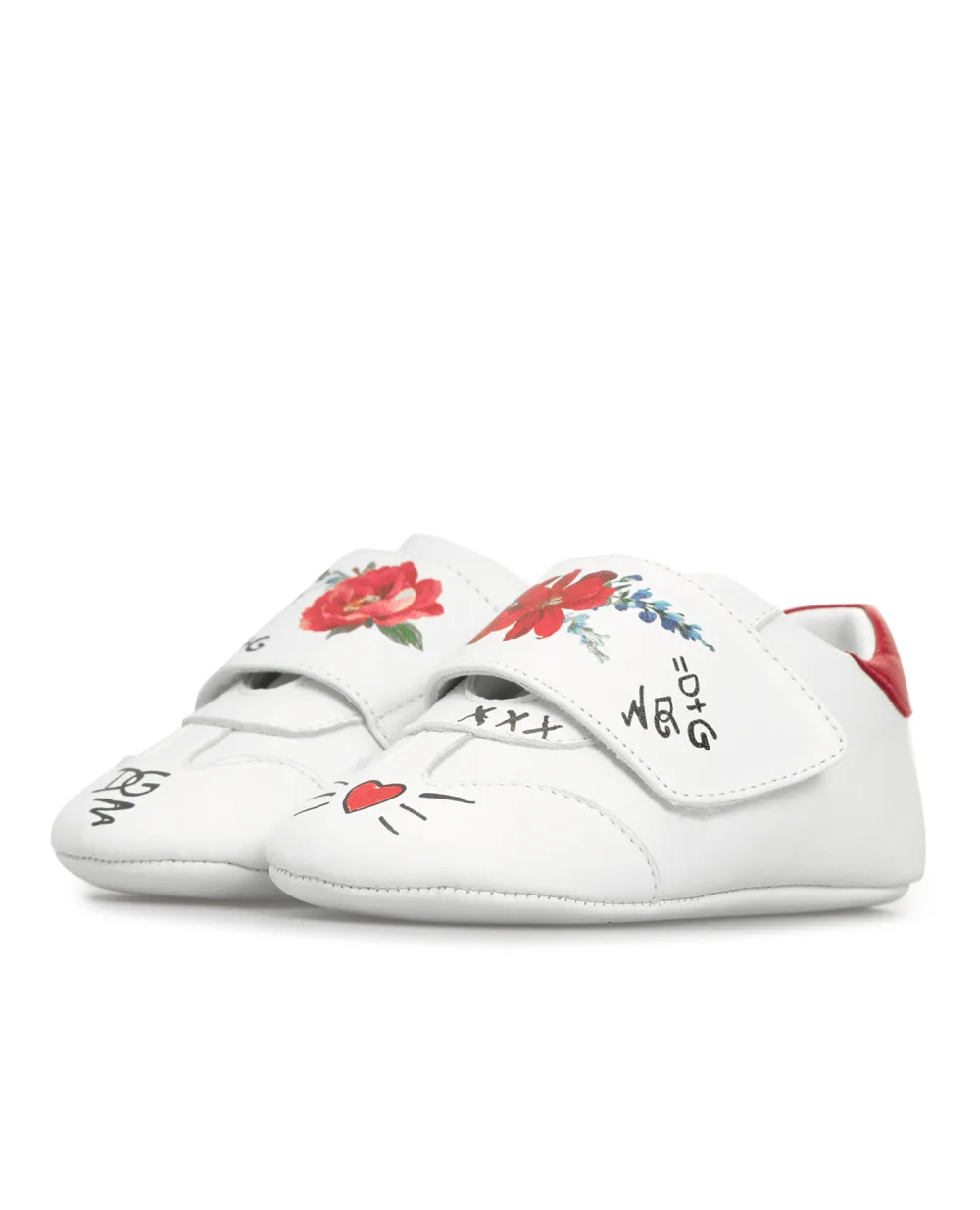 Пинетки Dolce&Gabbana Kids DK0109-AQ594, белый цвет • Купить в интернет-магазине Kameron
