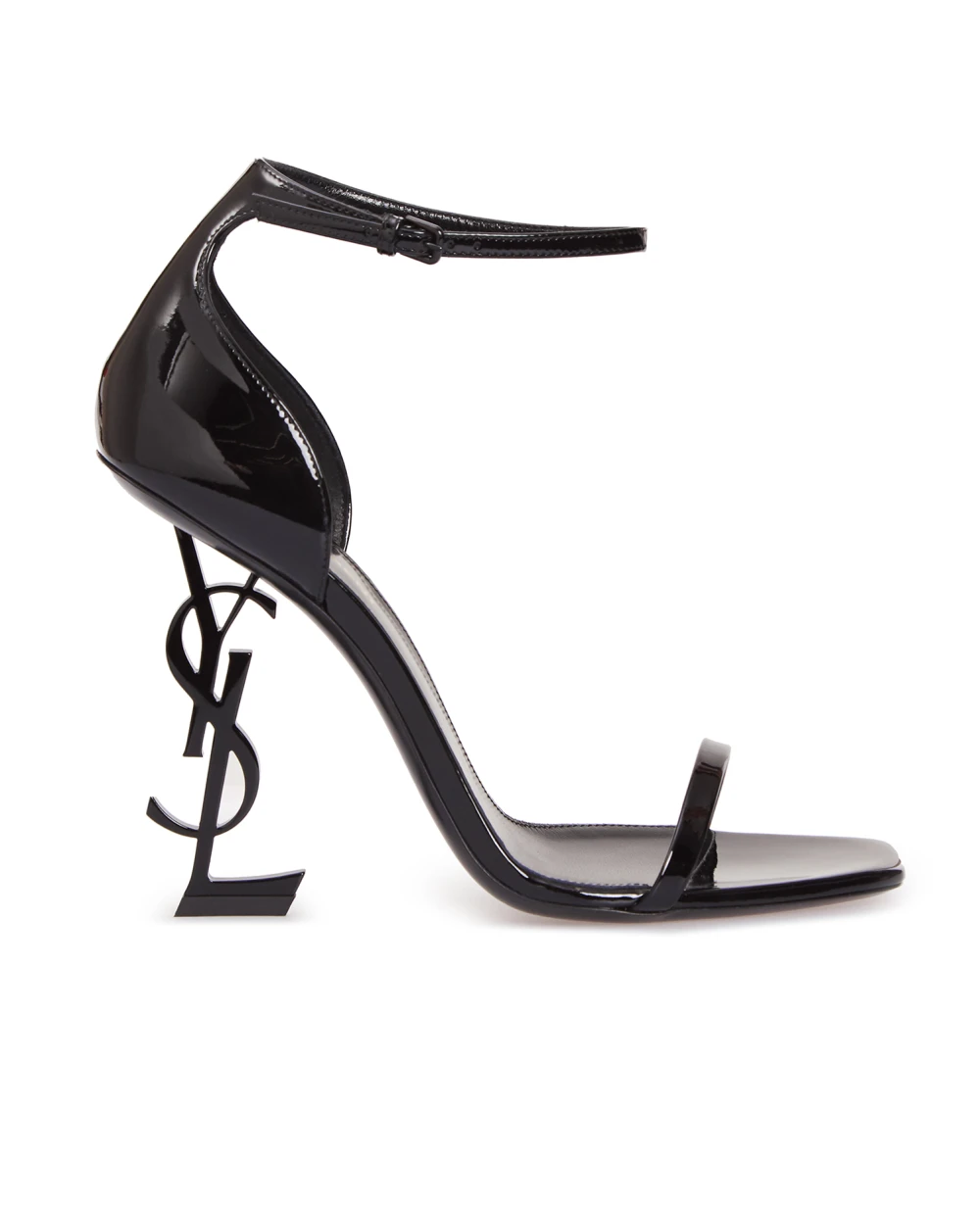 Лаковые босоножки Opyum Saint Laurent 557662-0NPVV-, черный цвет • Купить в интернет-магазине Kameron