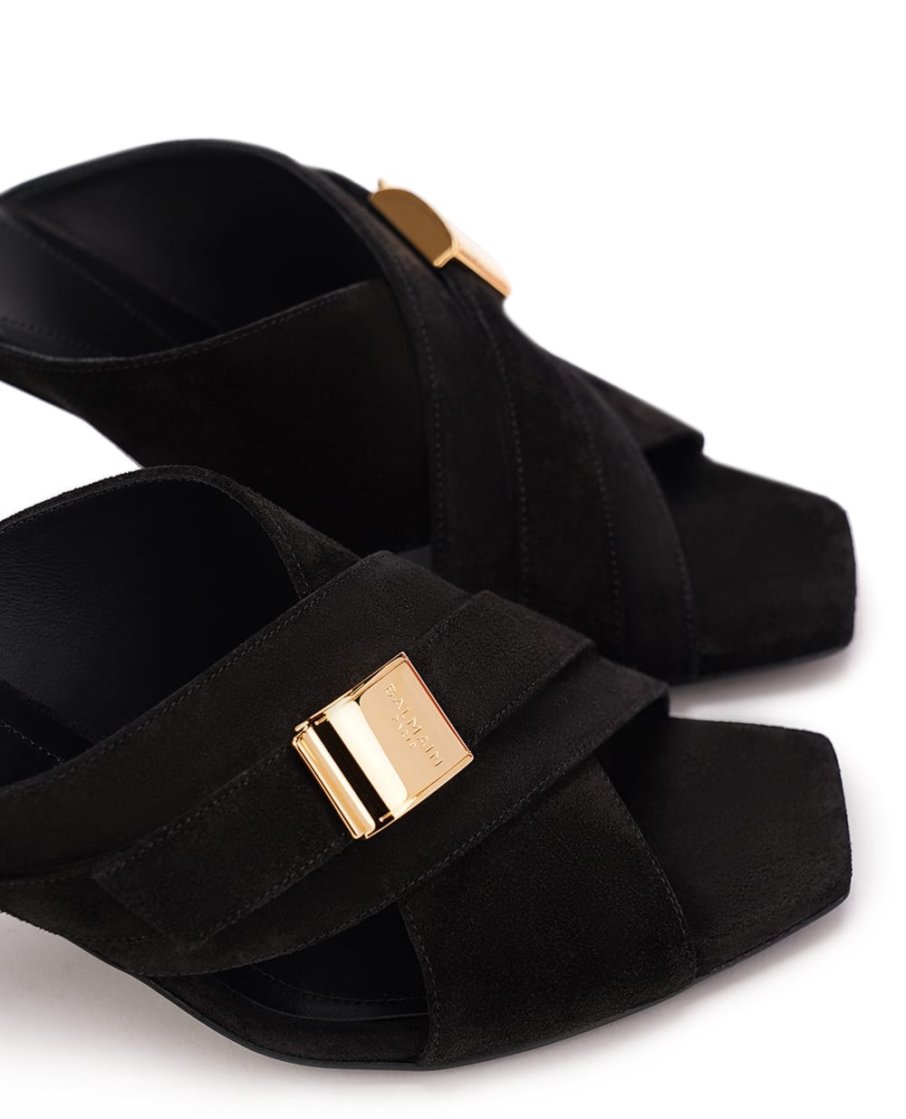 Мюли Uma Balmain CN1UR978LCMK, черный цвет • Купить в интернет-магазине Kameron