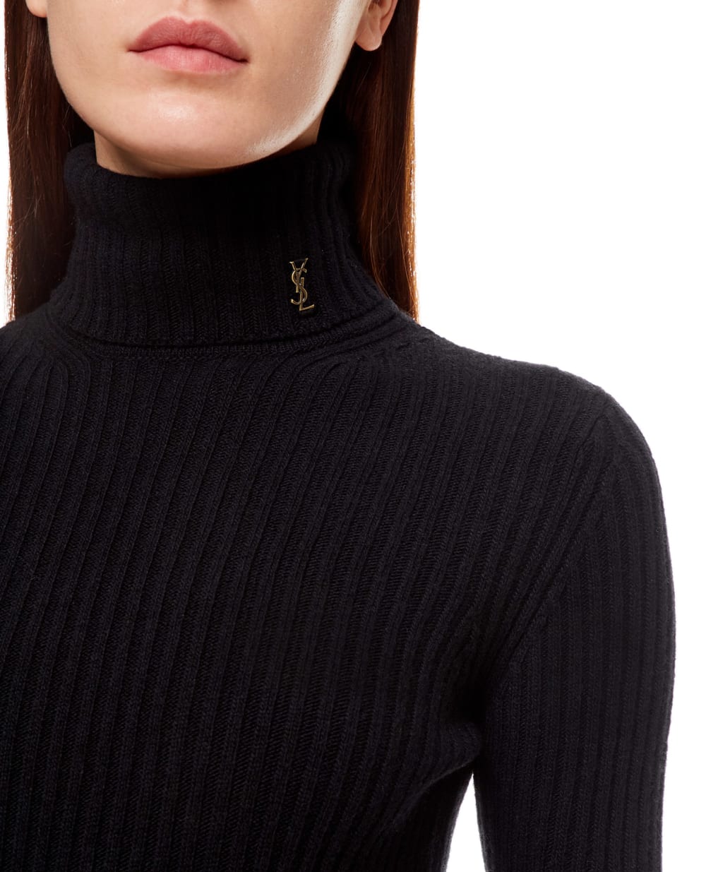 Шерстяной гольф Saint Laurent 666098-Y75DM, черный цвет • Купить в интернет-магазине Kameron