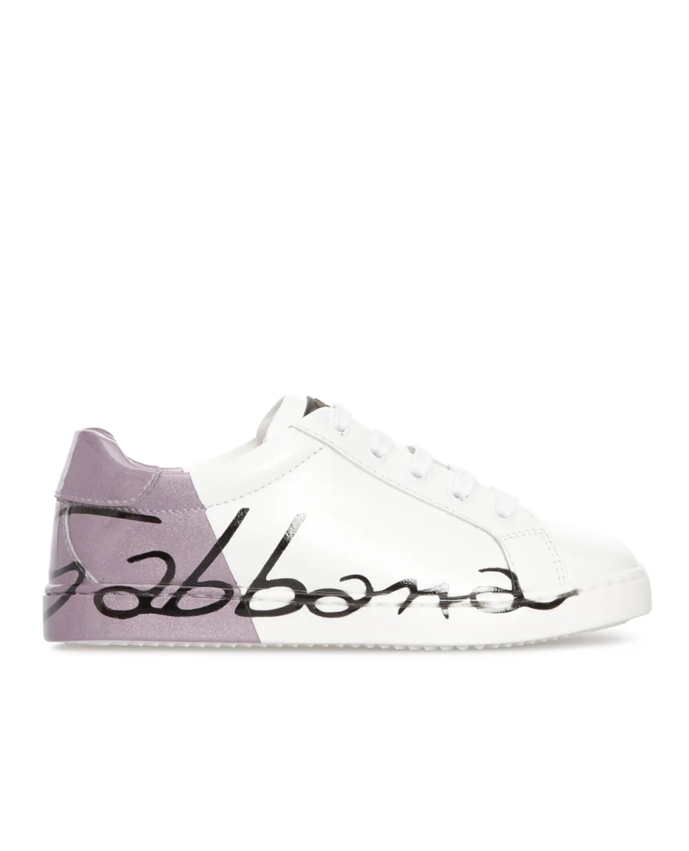 Кожаные сникеры Dolce&Gabbana Kids DA0608-AI053-S-, белый цвет • Купить в интернет-магазине Kameron